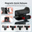 FLYMILE For DJI Osmo Action 6 Street Photography Handle Set Modular Design Magnetic Quick Release Cold Shoe Mount - Black - 6