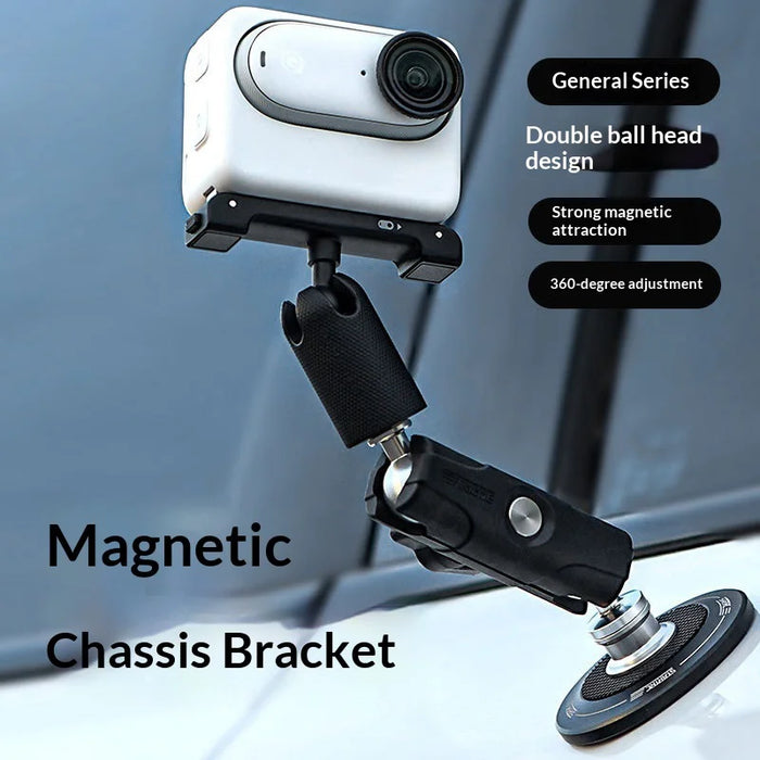 STARTRC Magnetic Base Stand for Insta360/DJI Action/GoPro Camera 360 Degree Adjustable Dual Ball Head Desktop Mount - 2