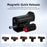 FLYMILE Hand Grip for DJI Osmo Action 5 Pro  /  4  /  3 Camera Magnetic Quick Release Street Photography Handle - Black - 3