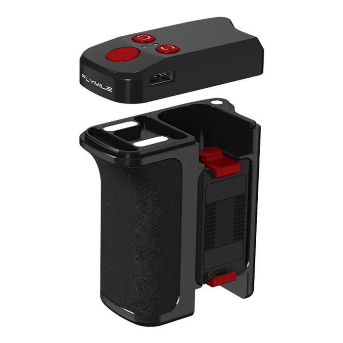 FLYMILE Photography Handle Kit for DJI Osmo Action 5 Pro / 4 / 3 Bluetooth-Compatible Street Camera Grip Holder - Black - 3