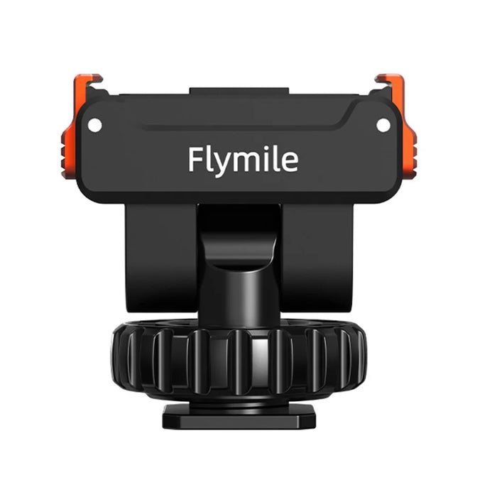 FLYMILE For DJI Osmo Action 5 Pro / 4 / 3 Magnetic Quick Release Cold Shoe Mount Adapter Camera Gimbal Base - Black - 1