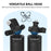 FLYMILE Action Camera Extension Tripod with 1 / 4 Interface, Ball Head 360-Degree Adjustable Telescopic Stand - Black - 4