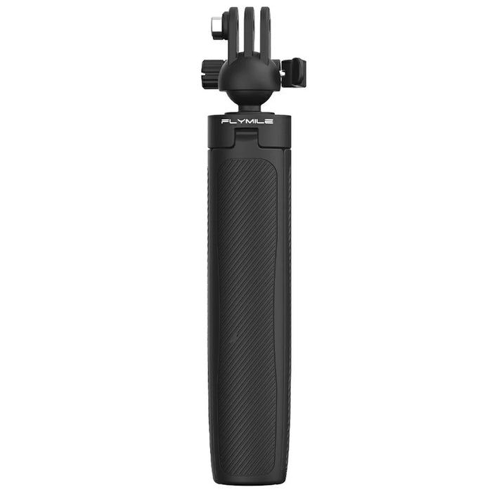 FLYMILE Action Camera Extension Tripod with Two-Claw Adapter, Ball Head 360 Degree Adjustable Telescopic Stand - Black - 1