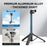 FLYMILE Action Camera Extension Tripod with Two-Claw Adapter, Ball Head 360 Degree Adjustable Telescopic Stand - Black - 7