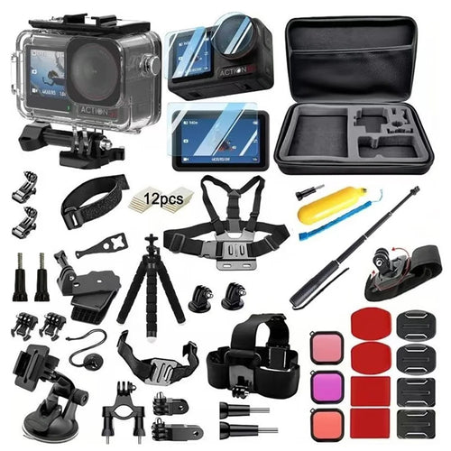 55 in 1 Camera Mount Accessory Kit for DJI Osmo Action 5 Pro / 4 / 3 Waterproof Housing with Filters Set - 1