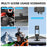 FLYMILE Action Camera Ball Head Sticky Mount 360 Degree Flexible Adjustment for Two Claw Interface Cameras - Black - 4