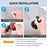 FLYMILE Action Camera Ball Head Sticky Mount 360 Degree Flexible Adjustment for Two Claw Interface Cameras - Black - 7