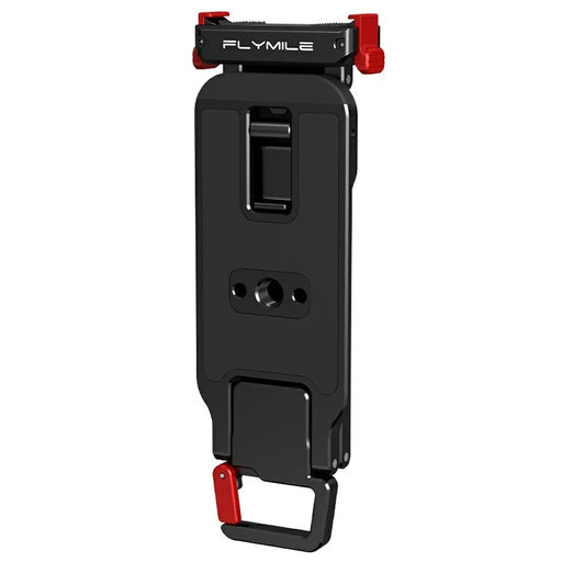 FLYMILE Metal Quick Release Tripod for DJI Osmo Action 5 Pro / 4 / 3 Magnetic Foldable Stand with Carabiner - Black - 1