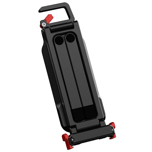 FLYMILE Metal Quick Release Tripod for DJI Osmo Action 5 Pro / 4 / 3 Magnetic Foldable Stand with Carabiner - Black - 2