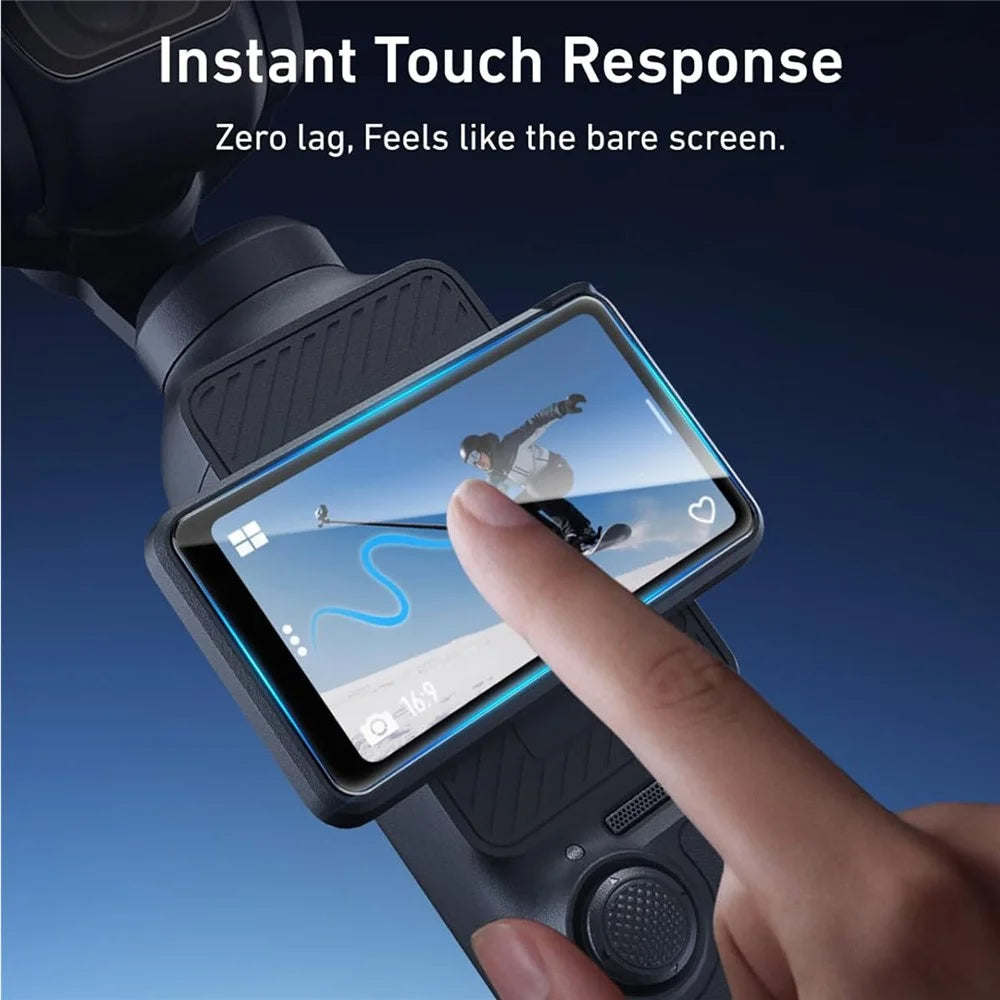 3Pcs For DJI Osmo Pocket 3 Camera Screen Protectors Tempered Glass 9H Hardness Camera Films - Transparent - 3