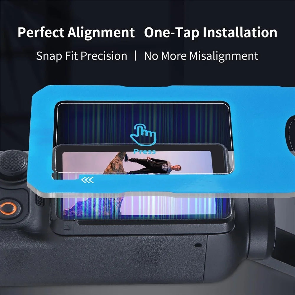 2 Sets For DJI Osmo Pocket 3 Camera Screen Film + Lens Film Tempered Glass 9H Hardness Screen Protectors - Transparent - 5