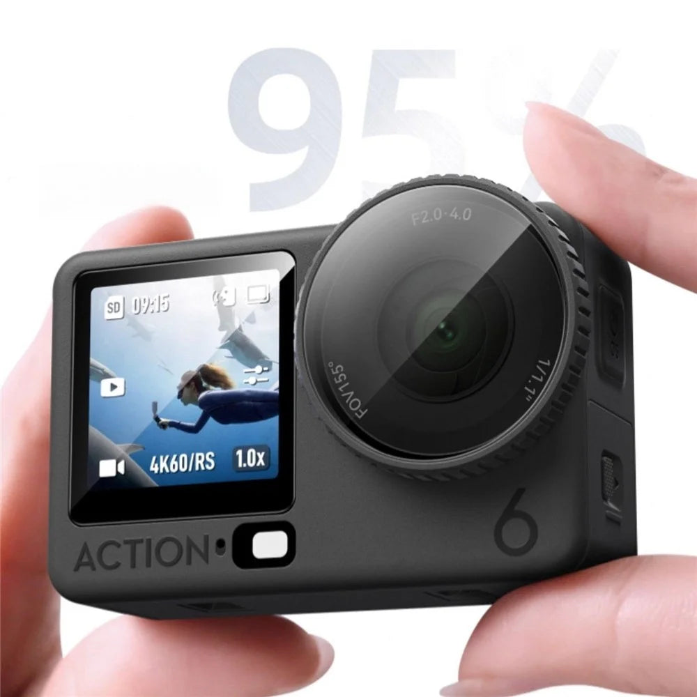 For DJI Osmo Action 6 Home Screen Film + Front Screen Film + Lens Protector Tempered Glass Camera Film Set - Transparent - 5