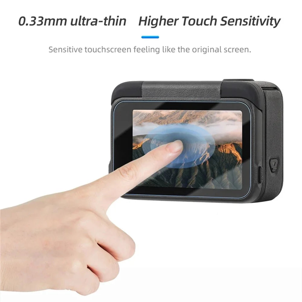 2 Sets for Insta360 Ace Pro 2 Home Screen Film + Front Screen Film + Lens Protector Tempered Glass Camera Film Set - Transparent - 4