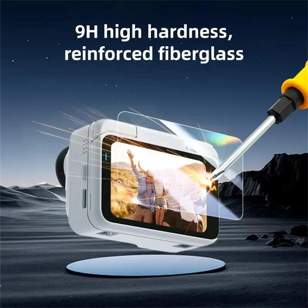 2 Sets For Insta360 Go Ultra Tempered Glass Screen Film + Soft PET Lens Protector Camera Film Set - Transparent - 3