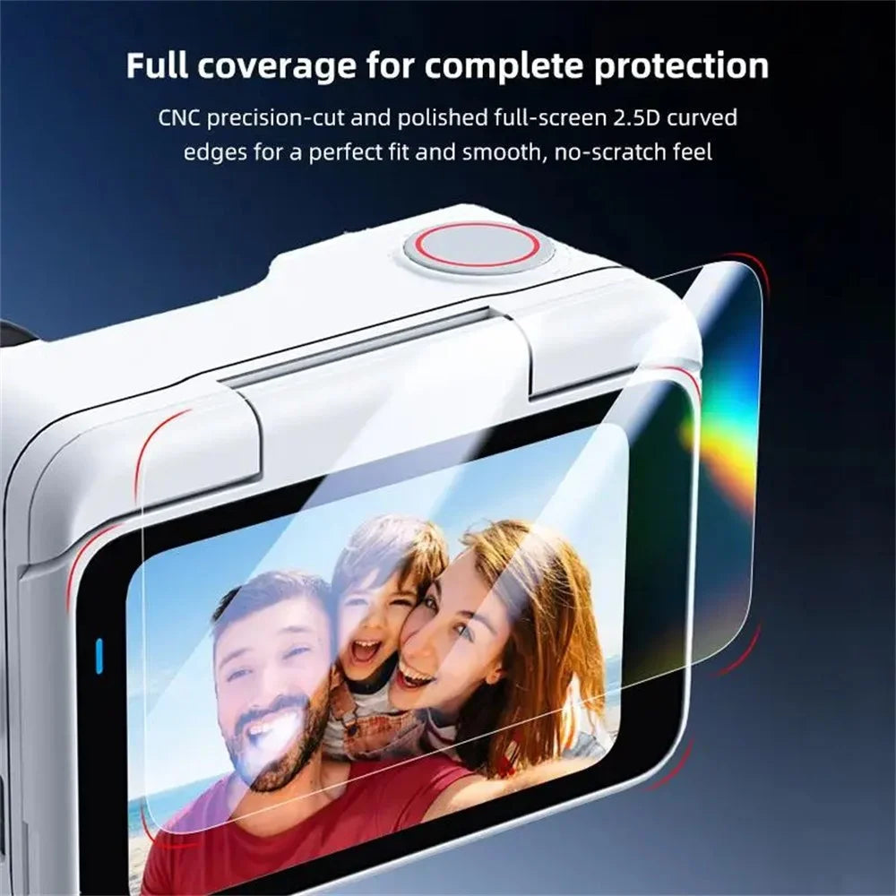 2 Sets For Insta360 Go Ultra Tempered Glass Screen Film + Soft PET Lens Protector Camera Film Set - Transparent - 4