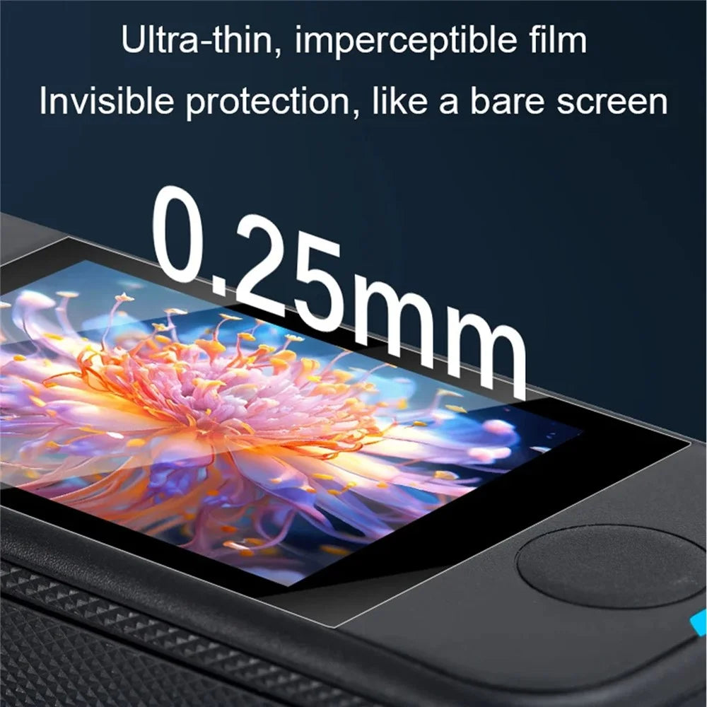3Pcs For Insta360 X4 Air Tempered Glass Screen Protector HD Clear 9H Hardness Camera Film - Transparent - 6