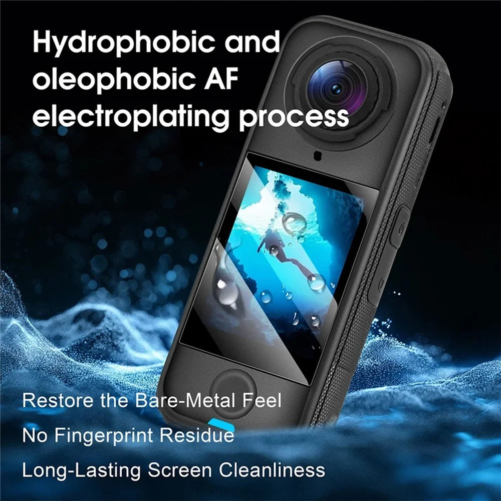 3Pcs For Insta360 X4 Air Tempered Glass Screen Protector HD Clear 9H Hardness Camera Film - Transparent - 7