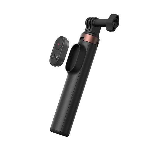 TELESIN S1-CSS-08 Vlog Selfie Stick for GoPro Hero 13 / 13 / 11 / DJI Osmo 360 Aluminum Alloy Tripod with Remote Control - Black - 1