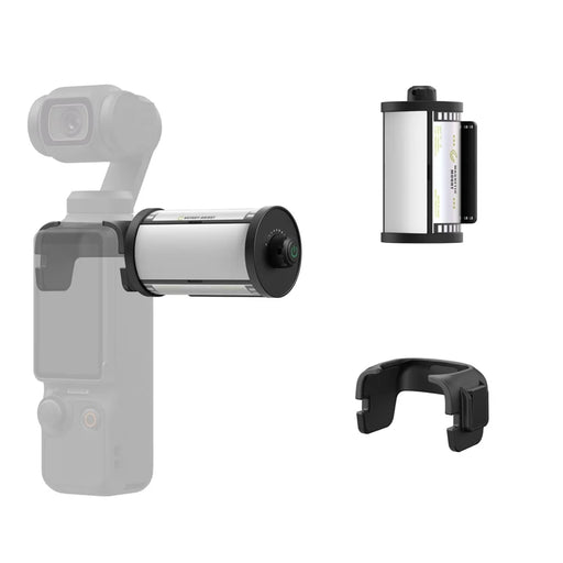TELESIN S5-BGD-16 MagFilm Fill Light for DJI Action 6 / 5 / Pocket 3 Magnetic Cold Shoe RGB Color LED Light - Black - 1