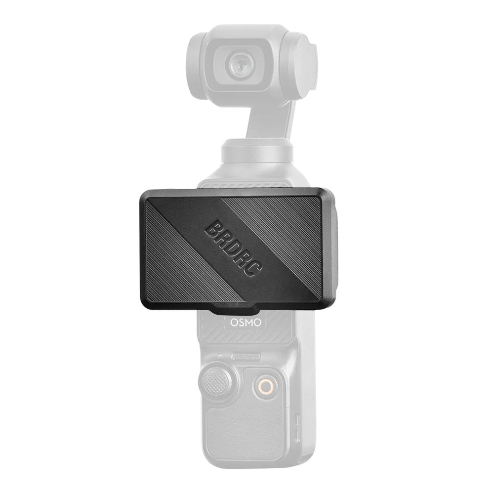 BRDRC For DJI Osmo Pocket 3 Screen Light Shield Magnetic Flip Open Sunshade Hood Anti-Glare Cover - Black - 1