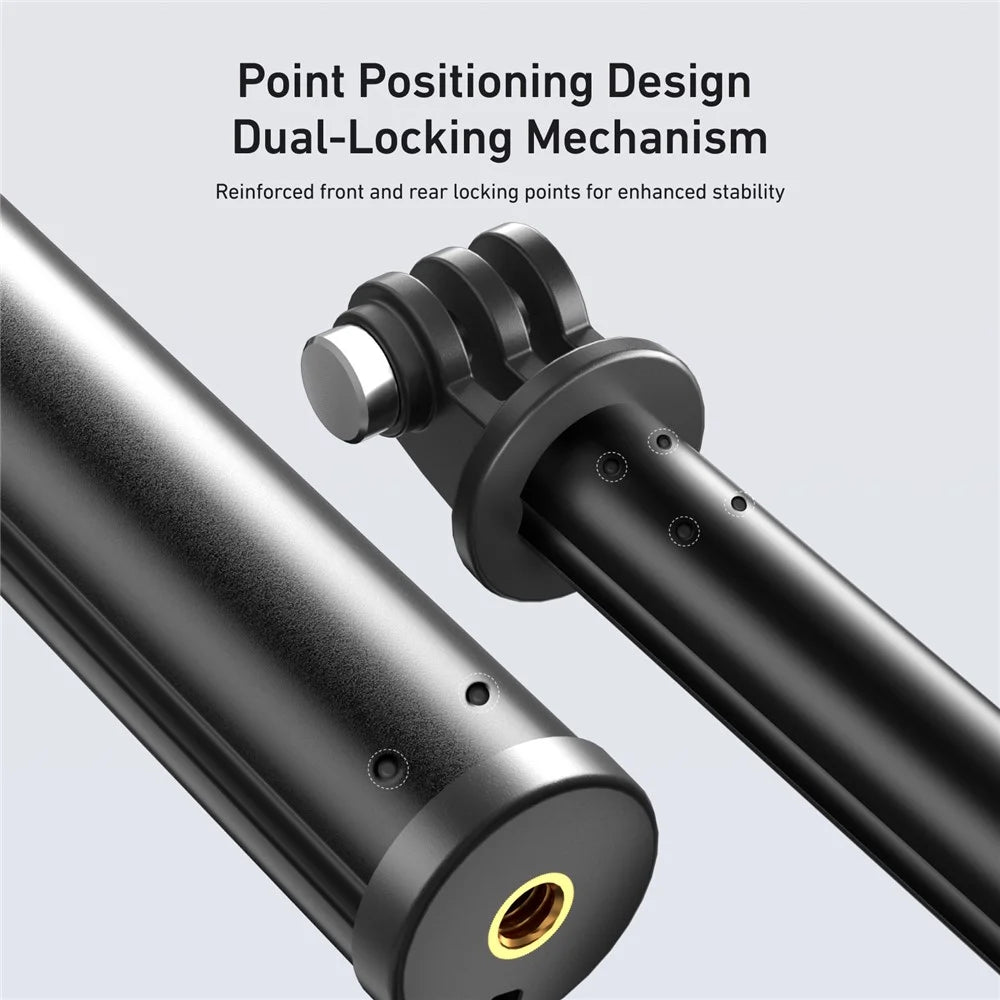 TELESIN S1-MNP-10 1.2m Telescopic Monopod Aluminum Alloy Selfie Stick with 1 / 4 Interface for Action Camera - Black - 6
