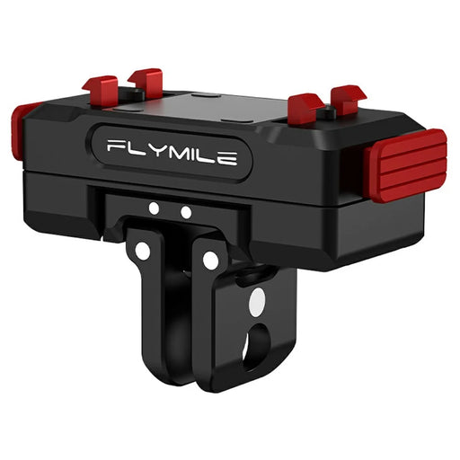 FLYMILE For Insta360 Ace Pro / X5 Aluminum Alloy Base Rotary Magnetic Quick Release Base - Black - 1