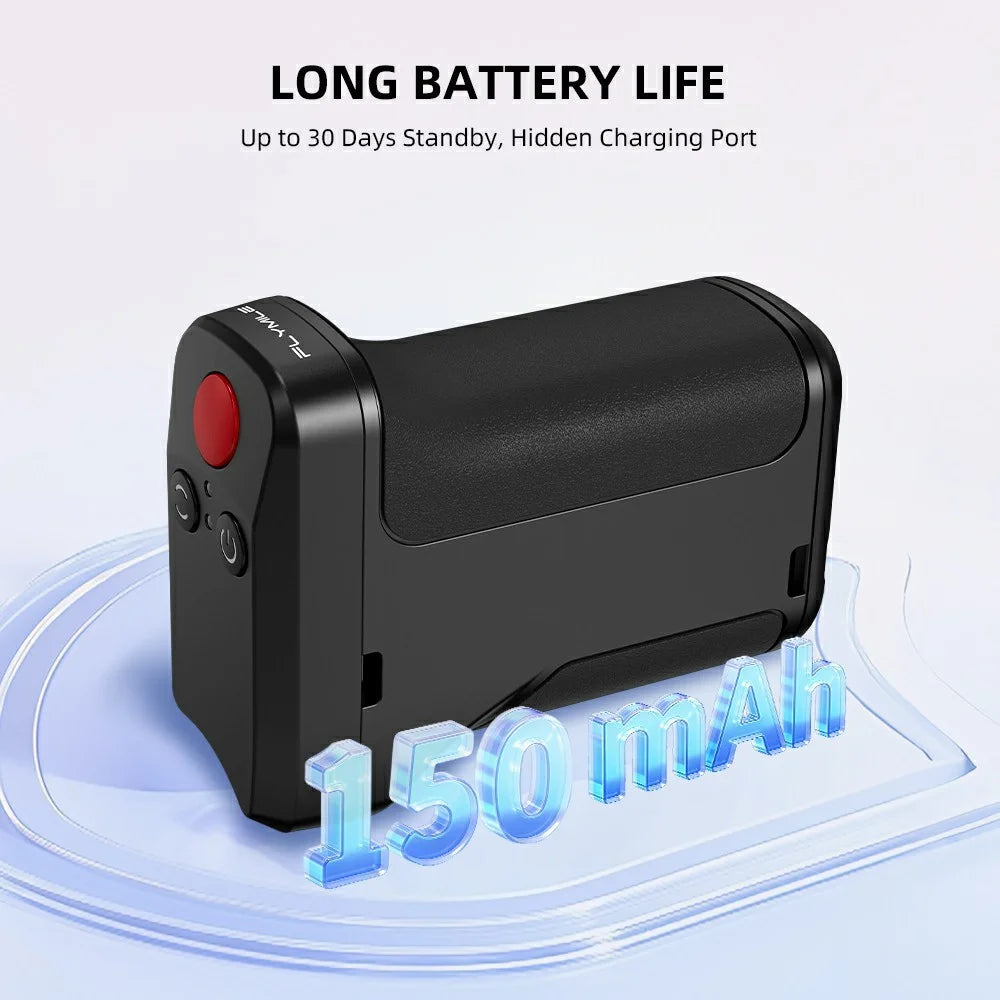 FLYMILE Street Photography Grip for Action Camera Plastic Bluetooth-compatible Remote Shutter Control Magnetic Detachable Handle - Black - 7