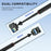 BRDRC For DJI Osmo Action 6 / Osmo Nano Magnetic Tripod Rotation Telescopic Selfie Stick Aluminum Alloy Stand - Black - 3