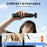 BRDRC For DJI Osmo Action 6 / Osmo Nano Magnetic Tripod Rotation Telescopic Selfie Stick Aluminum Alloy Stand - Black - 6