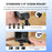 BRDRC 160cm Extension Selfie Stick 6-Section Telescopic Aluminum Alloy Invisible Selfie Stick for Action Cameras - Black - 4
