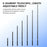 BRDRC 160cm Extension Selfie Stick 6-Section Telescopic Aluminum Alloy Invisible Selfie Stick for Action Cameras - Black - 6