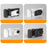 SUNNYLIFE GU-BK150 For Insta360 Go Ultra Rabbit Cage Handle Street Photography Grip Quick Release Frame - Black - 3