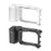 SUNNYLIFE GU-BK150 For Insta360 Go Ultra Rabbit Cage Handle Street Photography Grip Quick Release Frame - Black - 7