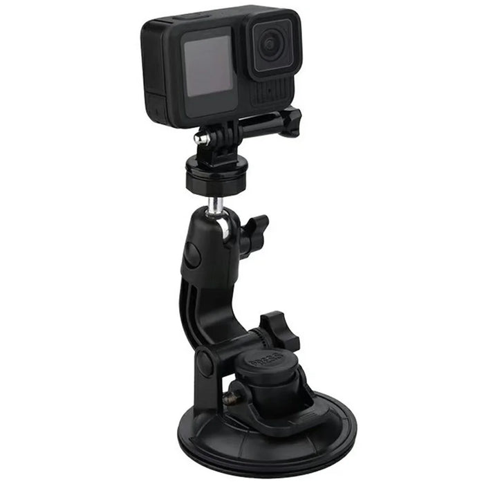 9cm Car Suction Cup Mount 360 Degrees Adjustable Camera Holder 1 / 4 Thread Stand Bracket for GoPro Camera Phone - 2