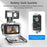 Camera Case Accessory Kit for DJI Osmo Action 5 Pro  /  4  /  3 Waterproof Case Tempered Glass Screen Protector Silicone Cover - Black - 4