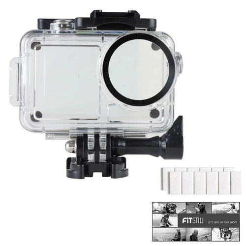 Waterproof Camera Case for DJI Osmo Action 5 Pro  /  4  /  3 Protective Cover with Dual Cold Shoe Mount Anti Fog Inserts - Black  /  White - 1