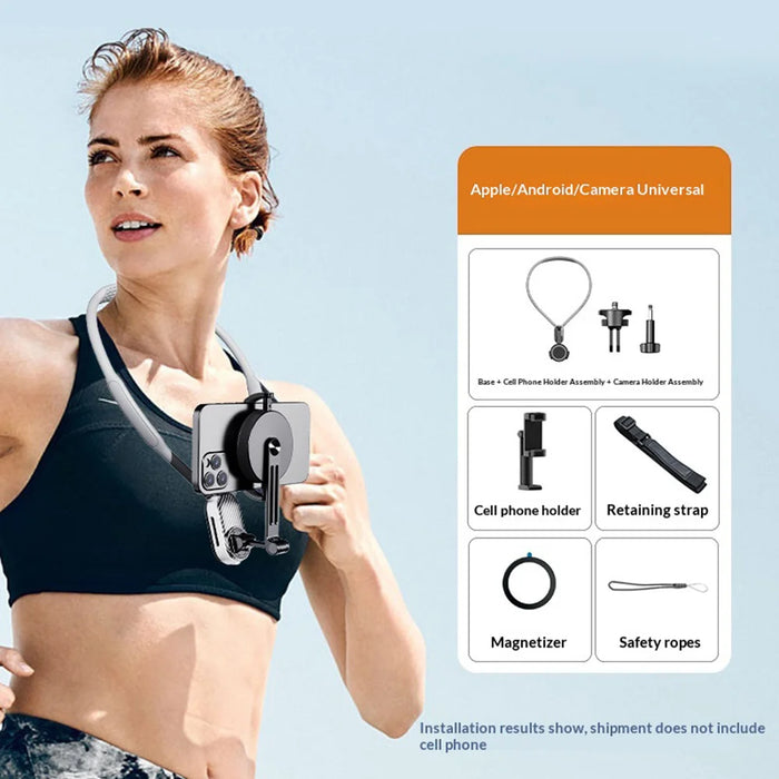 FUNSNAP SCS-NHO05 Magnetic POV Mount for Mobile Phone / Action Camera Anti-shake Neck Strap Wearable Phone Holder - 2