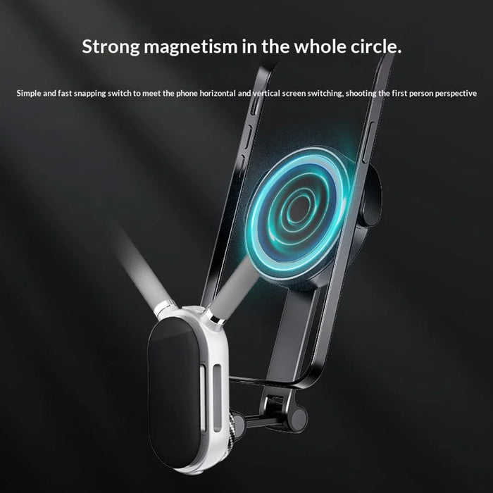 FUNSNAP SCS-NHO05 Magnetic POV Mount for Mobile Phone / Action Camera Anti-shake Neck Strap Wearable Phone Holder - 4
