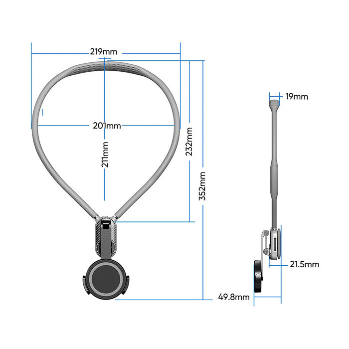 FUNSNAP SCS-NHO05 Magnetic POV Mount for Mobile Phone / Action Camera Anti-shake Neck Strap Wearable Phone Holder - 7