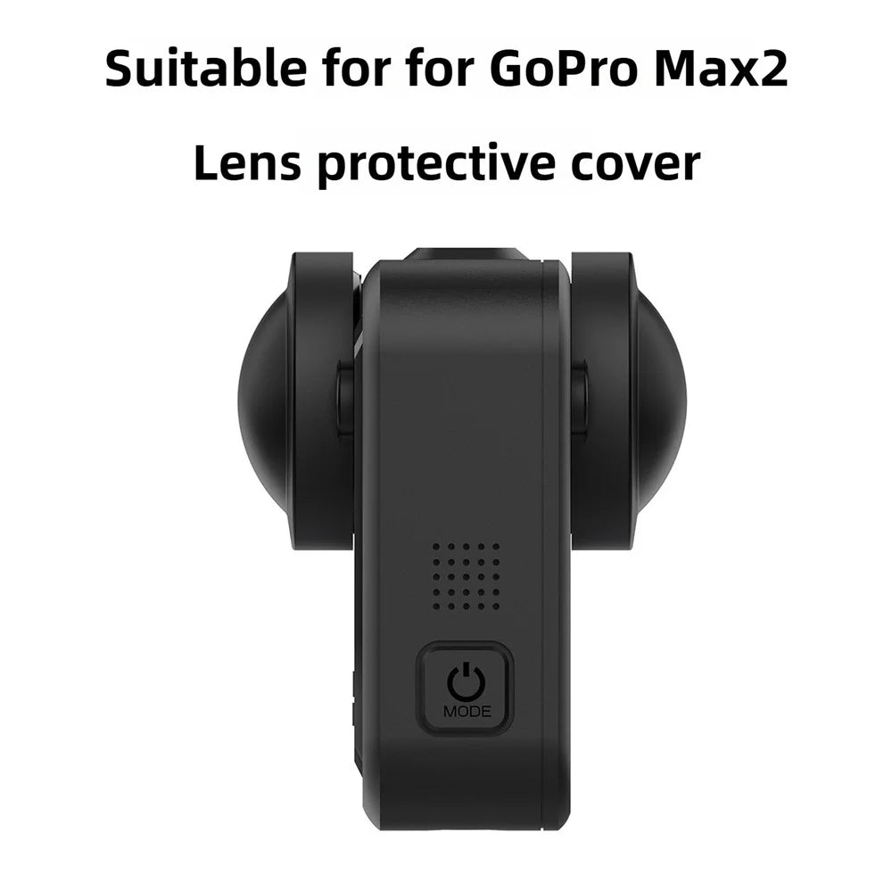 2Pcs Lens Protective Cover for GoPro MAX2 Silicone Shockproof Anti-scratch Camera Protection Cap - 3