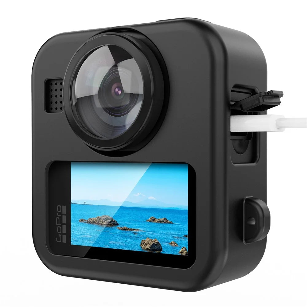 For GoPro MAX2 Silicone Case Shockproof Lens Cap Camera Body Protective Cover - 5