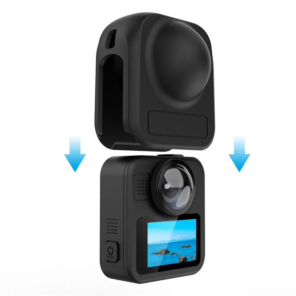 Silicone Lens Protector Cover for GoPro MAX2 Shockproof Anti-Impact Protective Camera Case - 4