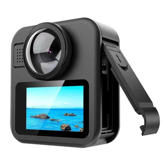 For GoPro MAX2 Side Cover ABS Charging Port Protective Cover Dustproof Battery Door Replacement - 6