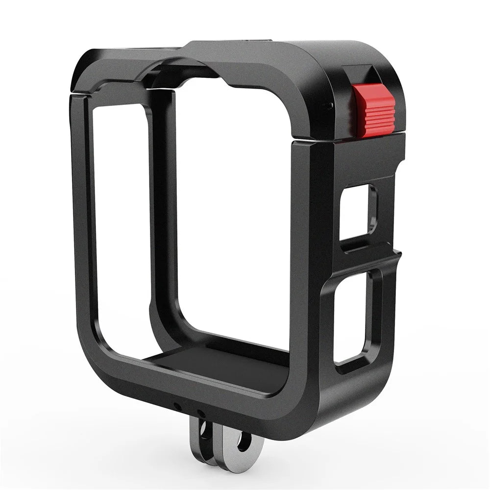 Aluminum Alloy Protective Frame Case for GoPro MAX2 Shockproof Lens Cap Anti-Impact Cage Frame with Side Cover Battery Door - 7
