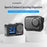 Semi-Open Hard Shell Case for DJI Osmo Action 5 Pro PU Leather Storage Bag Shockproof Portable Carrying Pouch - 2