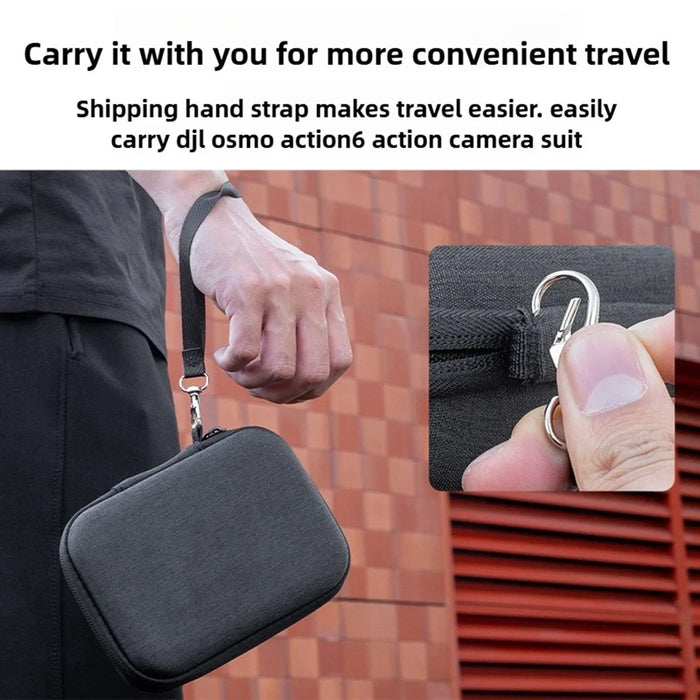 Carrying Case for DJI Osmo Action 6 EVA Hard Shell Storage Bag Shockproof Protective Travel Organizer - 3