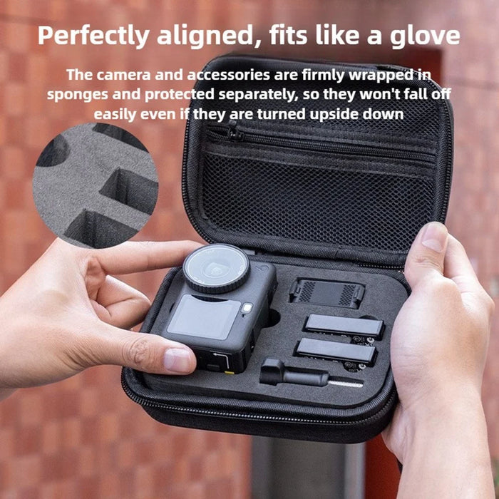 Carrying Case for DJI Osmo Action 6 EVA Hard Shell Storage Bag Shockproof Protective Travel Organizer - 4