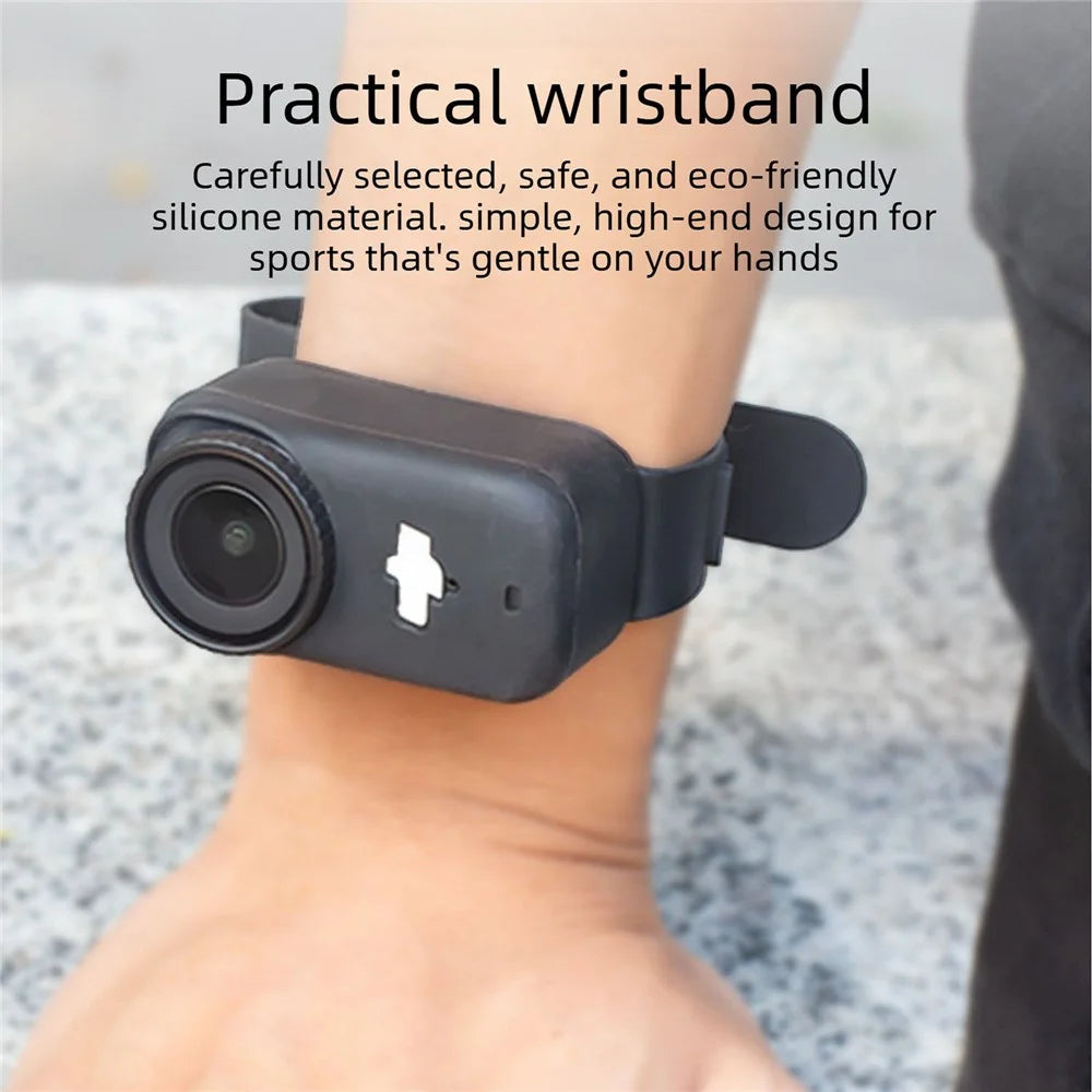 Silicone Wristband Case for DJI Osmo Nano Action Camera Multi-functional Wrist Strap Adjustable Wristband Cover - Black - 3
