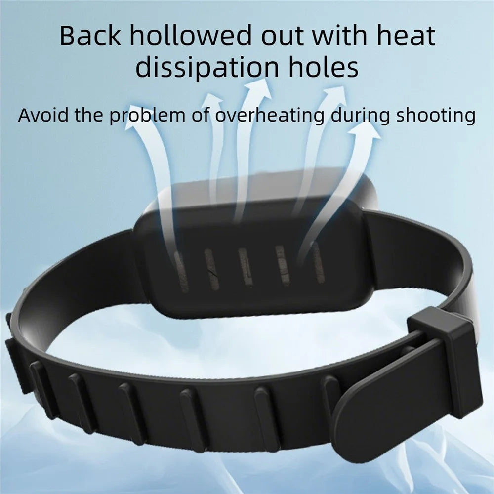 Silicone Wristband Case for DJI Osmo Nano Action Camera Multi-functional Wrist Strap Adjustable Wristband Cover - Black - 4