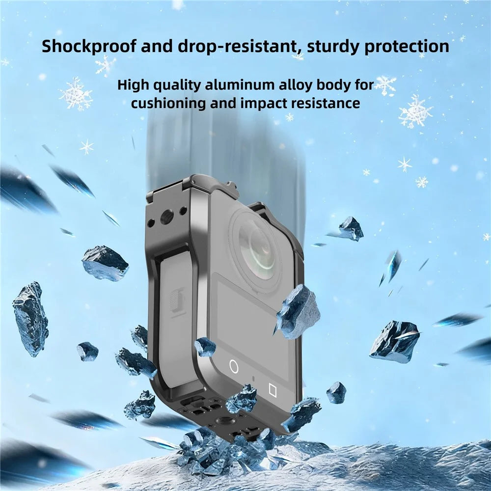 For DJI Osmo 360 Action Camera Aluminum Alloy Cage Magnetic Quick Release Metal Expansion Protective Frame - 5